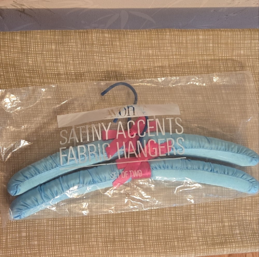 Avon Blue and Pink Fabric Hangers